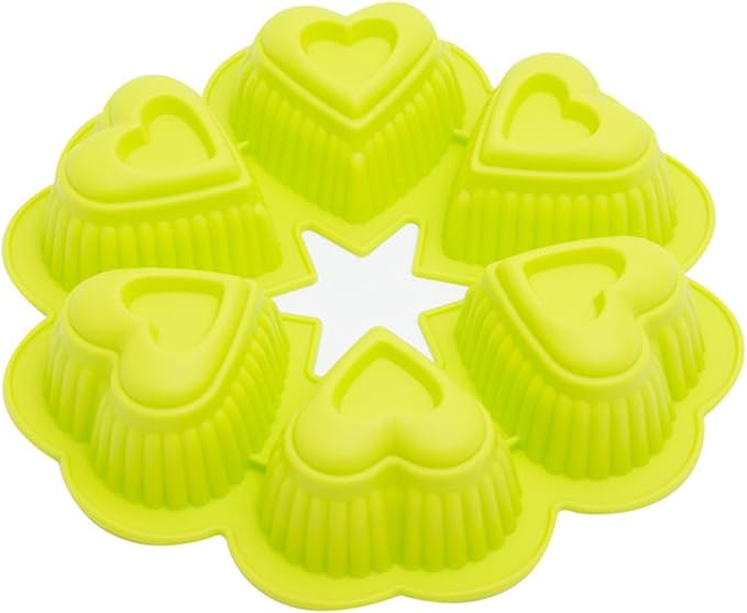 FantasyDay Heart Cake Mold Silicone Baking Molds Party Cake Bakeware for Your Birthday Dessert, Cake, Bread, Tart, Pie, Flan, Pudding, Maracoon and More #8