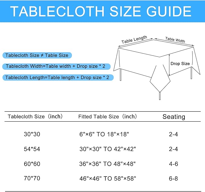 JIUZHEN Square Table Cloth Faux Linen Farmhouse Tablecloth Wrinkle and Stain Resistant Decorative Fabric Table Cover for Kitchen, Dining Room, Parties and Camping, Sage Green, 54 x 54 Inch