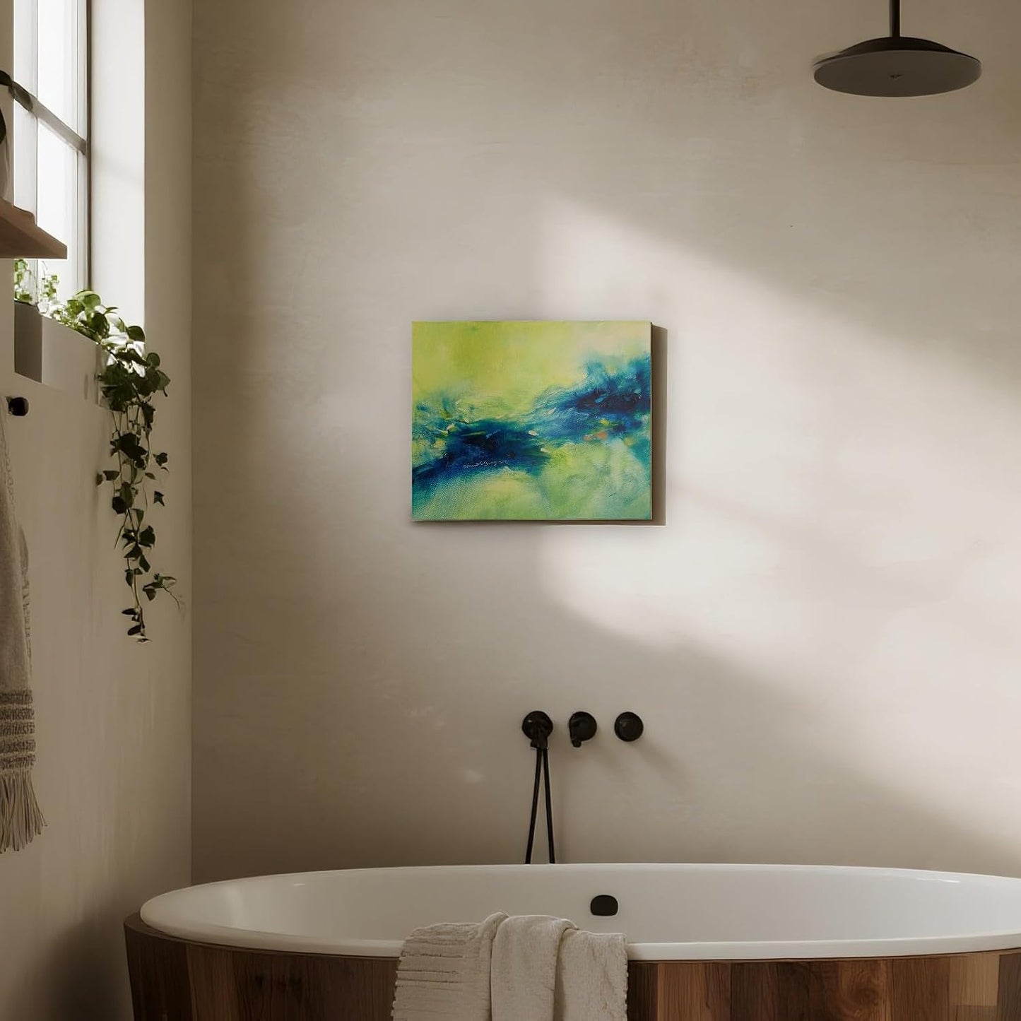 Gloliv Canvas Wall Art for Living Room – Abstract Wall Decor Painting, Artist-Authorized Reproduction Print – Modern Canvas Prints for Office, Bedroom, Bathroom & Kitchen Home Decor 14"x11"