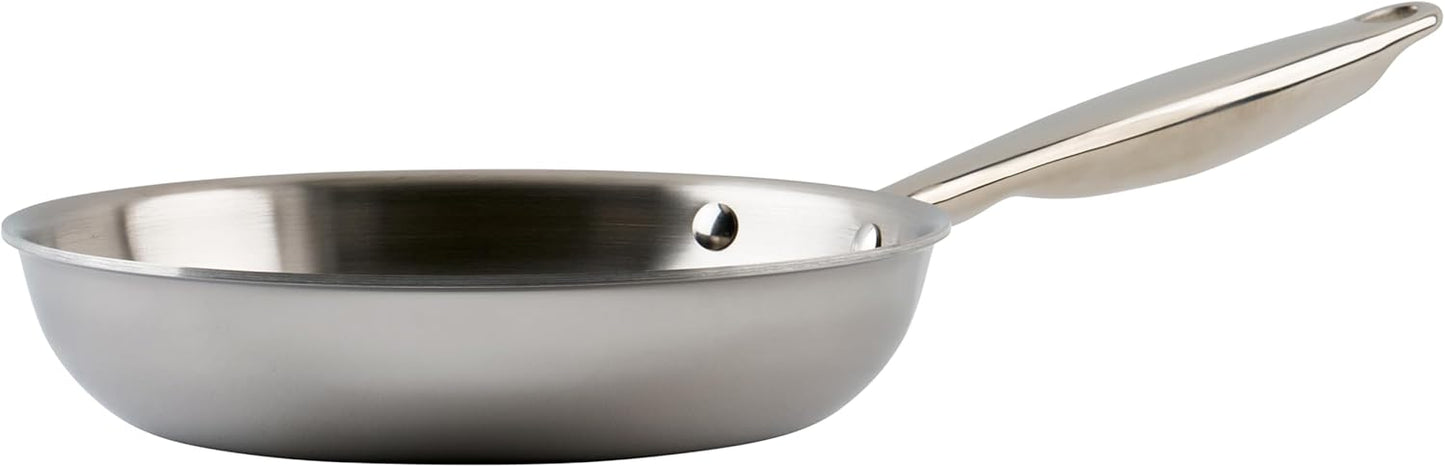WINCO Tri-Ply Frying Pan, Silver