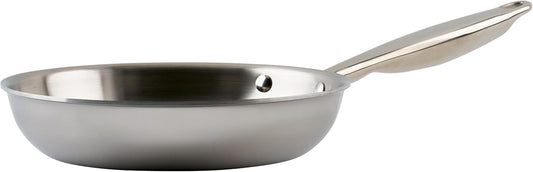 WINCO Tri-Ply Frying Pan, Silver