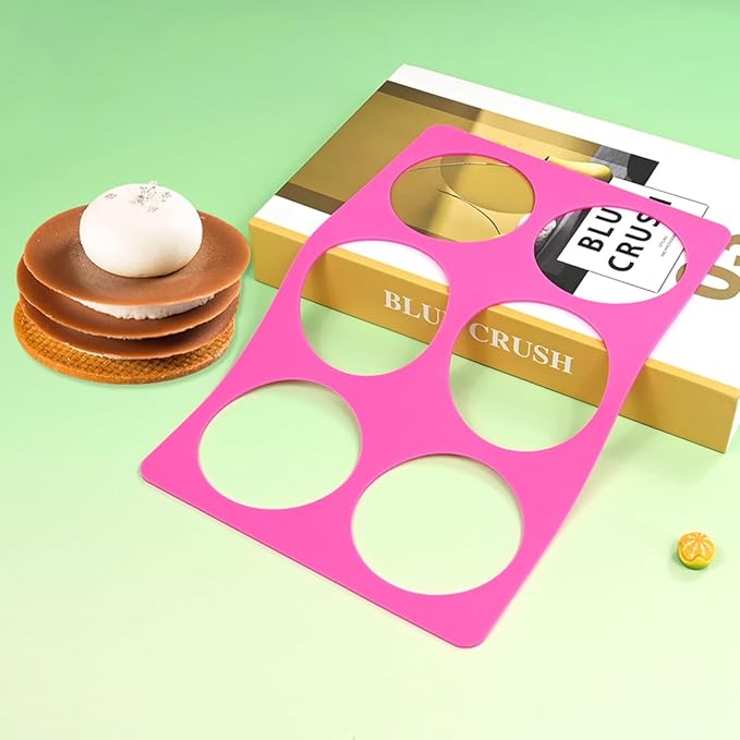 mostsom Round Silicone Chocolate Molds & Lace Stencil Mat, Cheese Chocolate Mold, DIY Cake Decorating Tools, Bakeware Accessories for Candy, Truffle, Cupcake, Wedding, and Kitchen Baking (F_ Round)