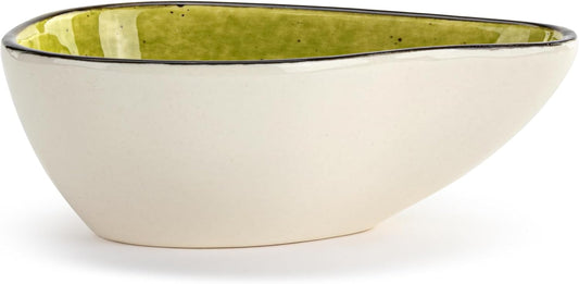 DEMDACO Mini Fruit Inspired Snack Candy Serveware Bowl From Design Serving Collection 2 x 5 Inch Ceramic Stoneware Avocado