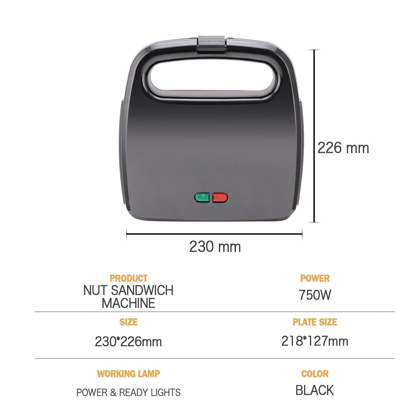 12 Walnut Cookie Maker, Non Stick Double Sided Walnut Cookie, Electric Maker Mold Maker Mini Nut Waffle Bread Machine Sandwich Iron,Toaster Baking
