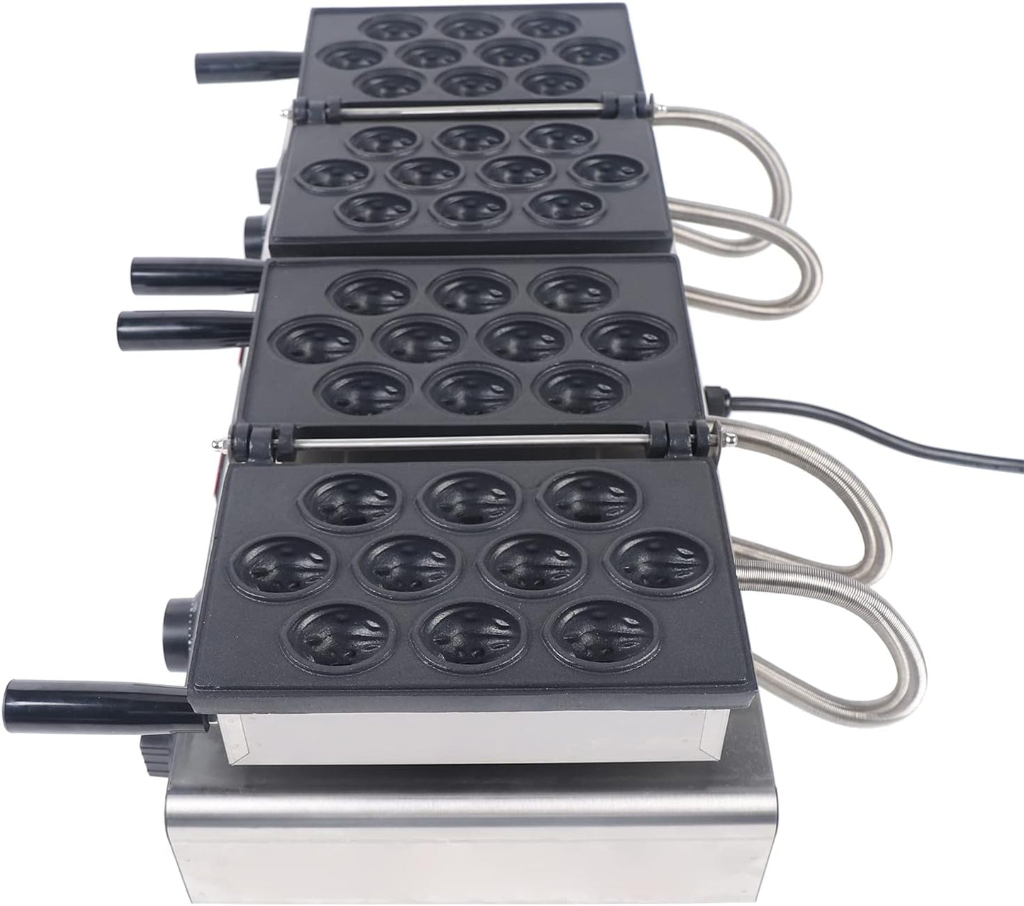 Electric Walnut Cake Maker, 1500W Toaster Baking Breakfast Pan Oven with Temperature Control 20pcs Capacity Electric Nut Waffle Bread Maker for Cooking Breakfast Holiday Parties