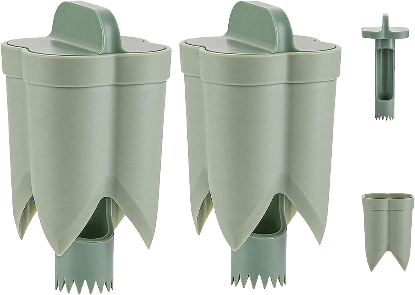 2PCS Pepper corer seed remover,Upgrade2 in 1 Fruit Pepper Seed Corer Remover,Quickly Cutting and Deseeding Bell Pepper Corer Tool for Vegetables Kitchen Gadget