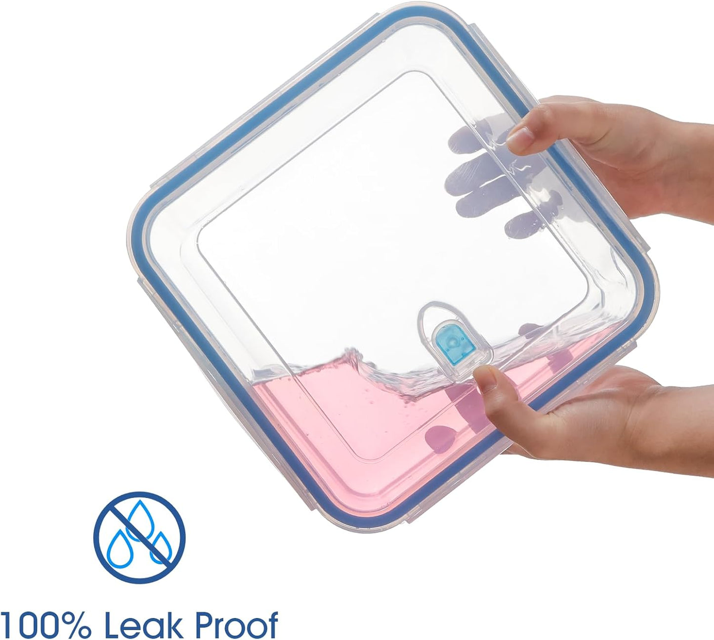 NUTRIUPS 3.3L Large Glass Food Storage Containers, Square Meal Prep Containers, Food Storage Containers