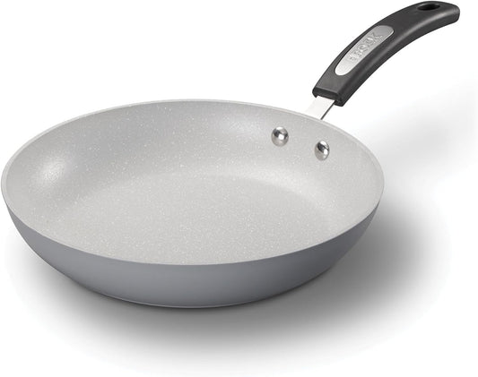 Starfrit The Rock TERRA 30cm (12'') Ceramic Non-Stick Fry Pan - Thick Aluminium Base - PFOA Free - Easy to Clean - Grey