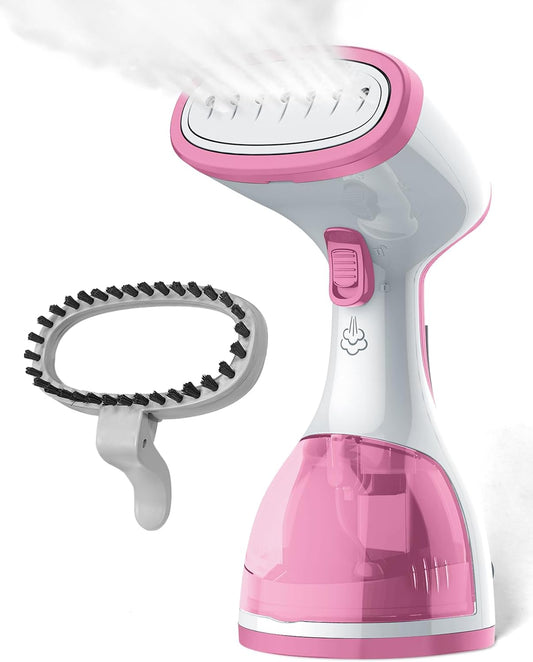 Steamer for Clothes 1500W，30S Fast Heat Plancha a Vapor Para Ropa, 260ML Water Tank Clothing Garment Fabric Iron Travel Steamer Handheld Portable for Wrinkles