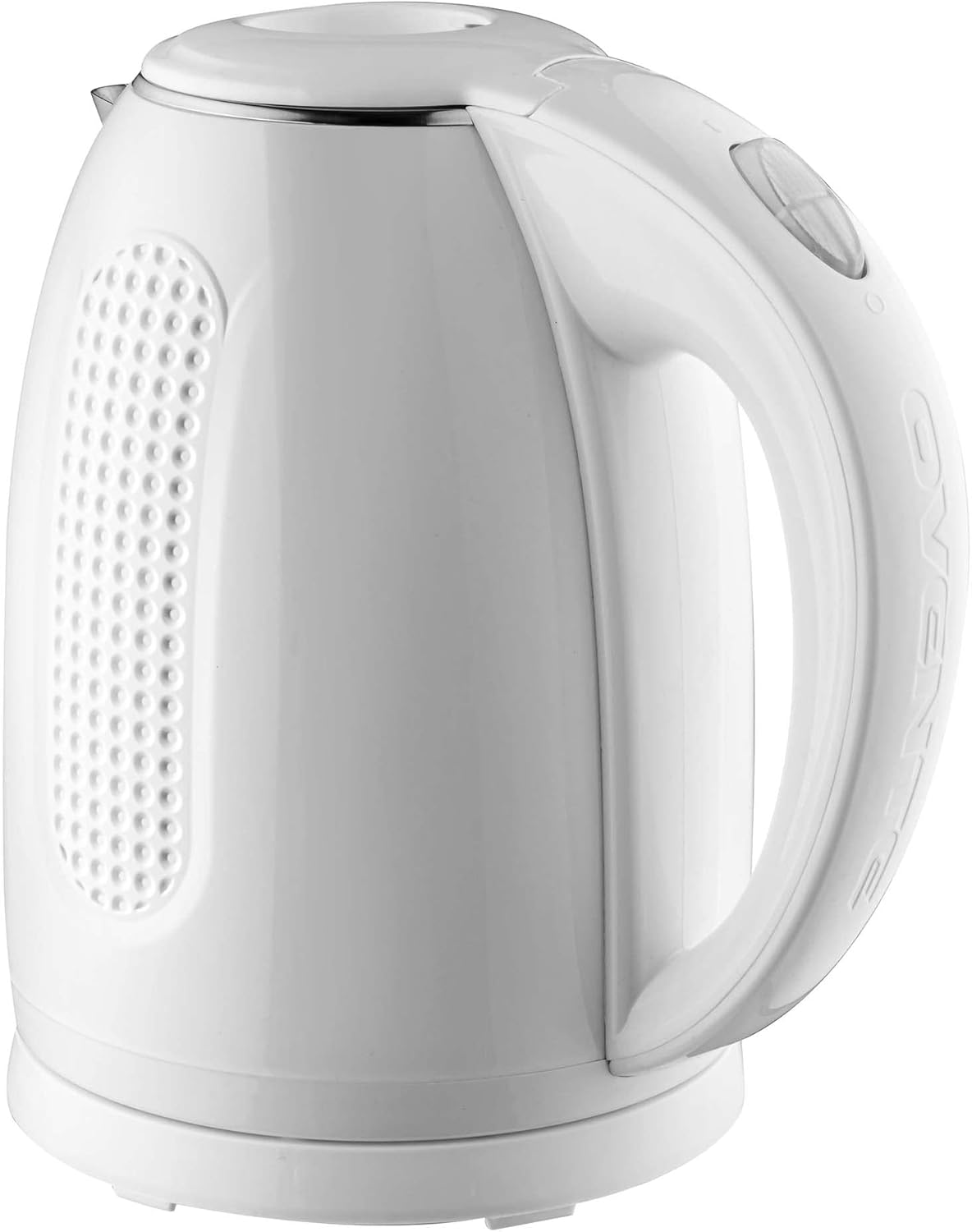 OVENTE Electric Kettle, 1.7L Double Wall Stainless Steel Insulated Water Boiler & Heater for Coffee or Tea, 1100W Fast Boiling with Auto Shut-Off, Boil-Dry Protection & Secure Locking Lid, White KD64W