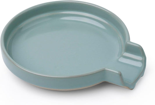 Oscar Ceramic Spoon Rest Minimalist Drip-Free – Heat-Resistant Utensil Holder for Stove, Countertop, or Coffee Bar – Glazed Stoneware Kitchen Spoon Tray – Dishwasher Safe – 5 Colors