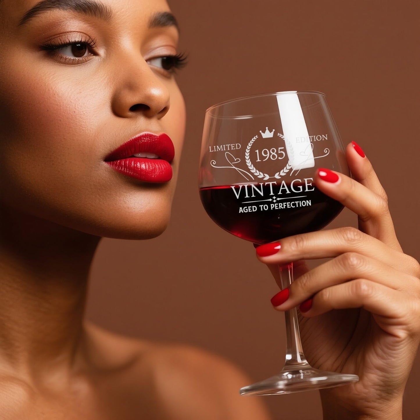 40th Birthday Gifts Women, Best Gifts for 40 Year Old Woman, Vintage 1985 Engraved 40th Wine Glass, Unique 40 Year Old Birthday Decorations for Women, Turning 40 Presents