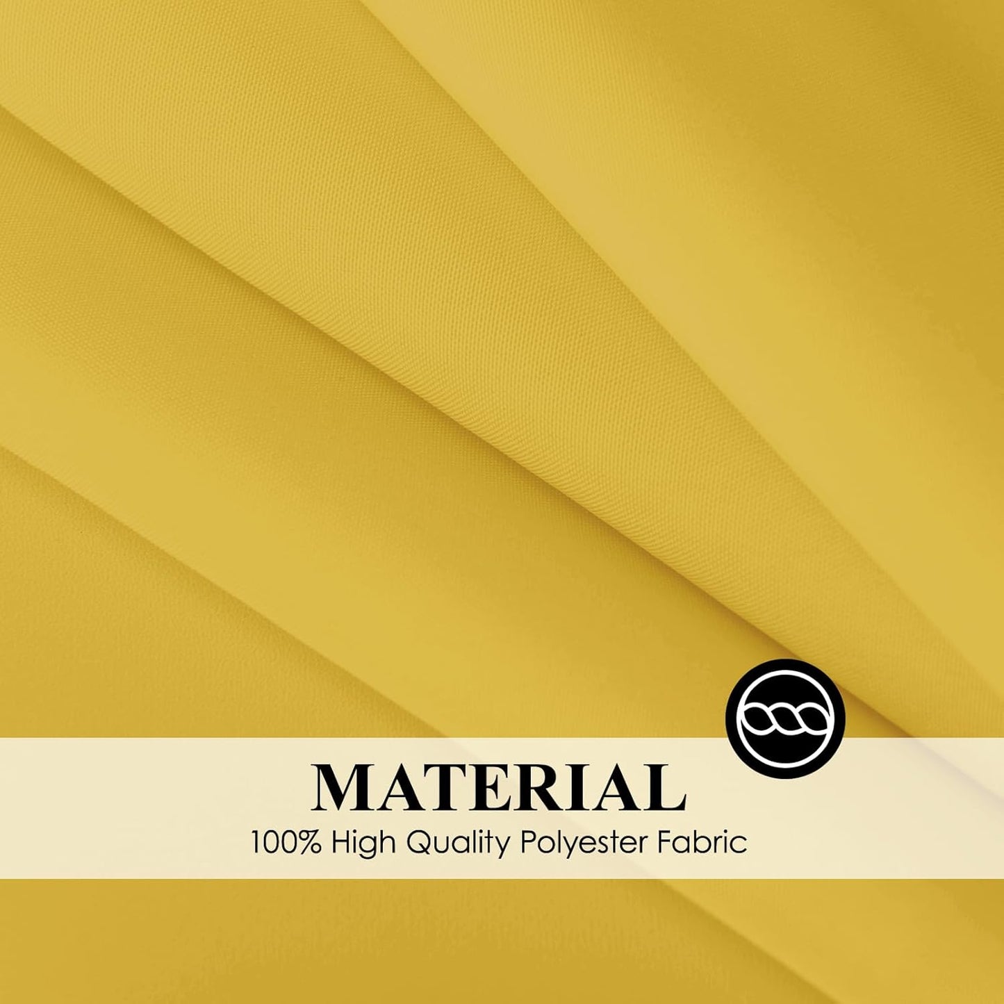 Rectangle Tablecloths 60x120 Inch 6 Pack Yellow Tablecloth Washable Decorative Linen Polyester Table Cloths for Dining Table Banquets Buffet Parties and Wedding