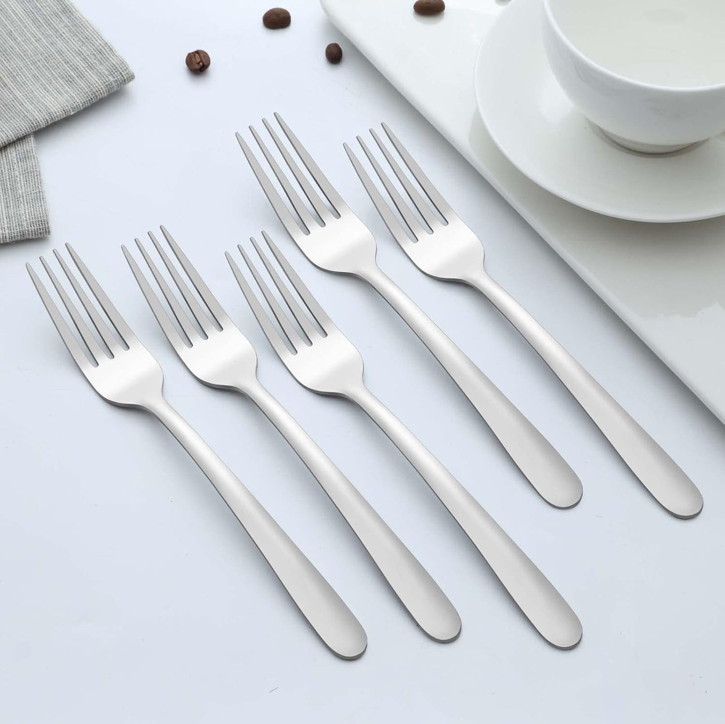 36 Piece Salad Forks, 7 Inch Small Forks in Stainless Steel mirror polished and Dishwasher Safe, Used For Tasting Cakes and Fruits