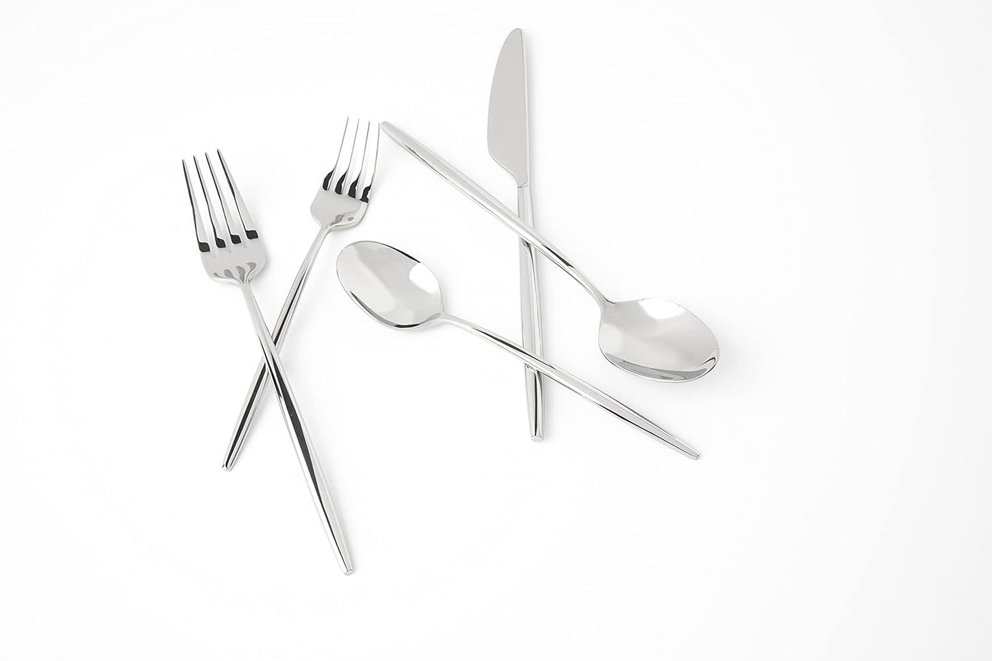 Cambridge Silversmiths Gaze Mirror 20 Piece Flatware Set, Service for 4, silver