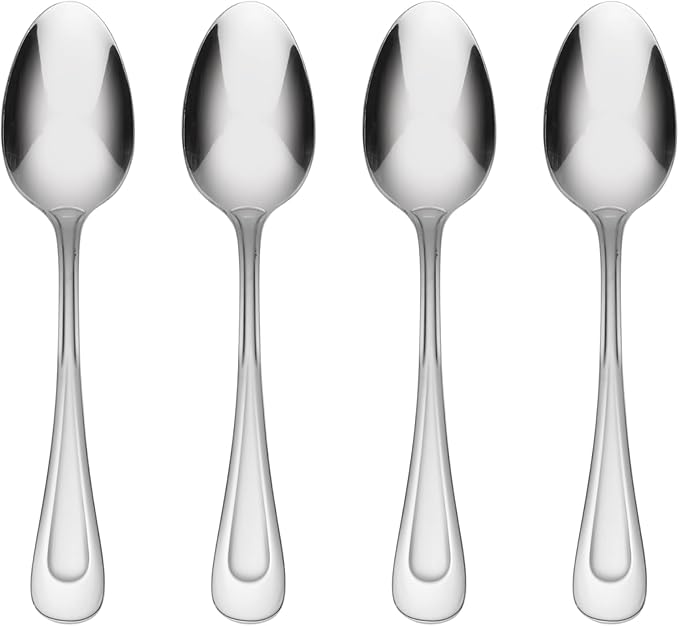 Oneida Satin Sand Dune Everyday Flatware Teaspoons, Set of 4