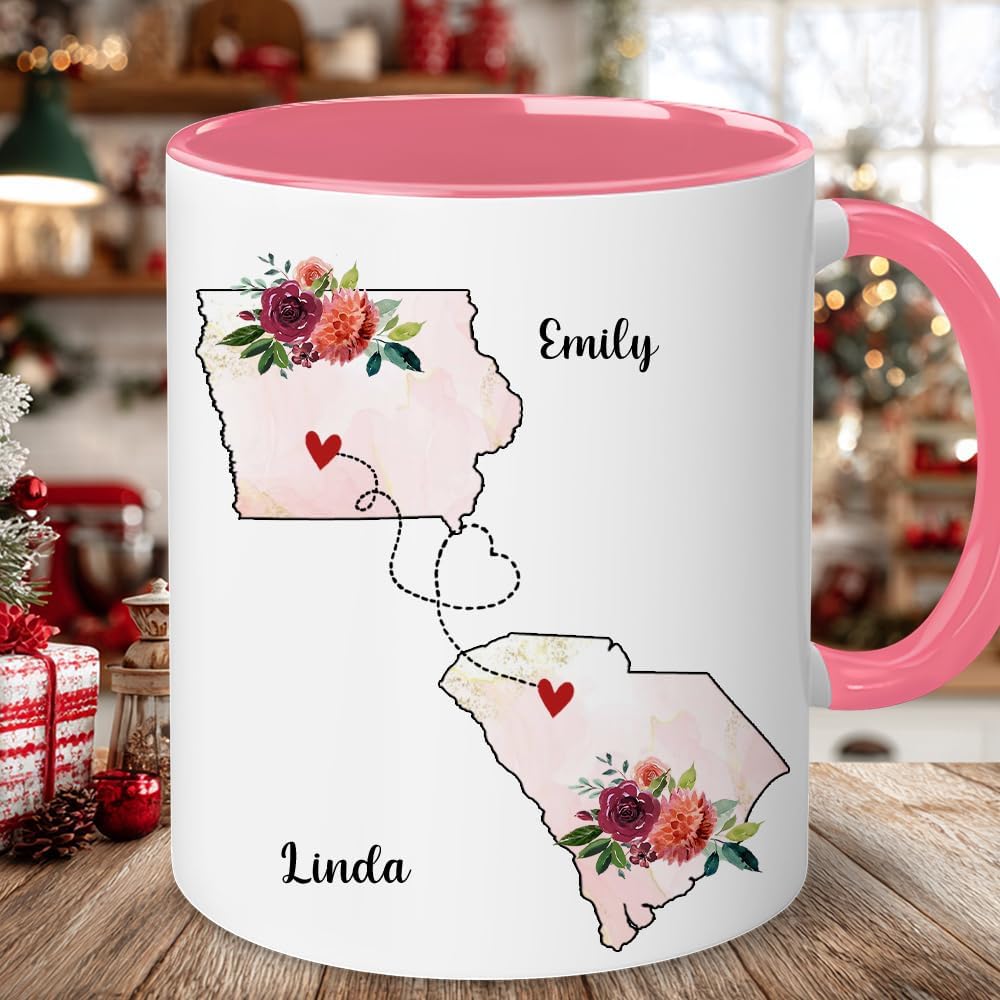 Personalized Friend Cup - Christmas, Birthday Best Friend, Bestie, Sister, BFF Mug - Friendship Gifts For Women - Long Distance Gift - Bestie Cup For Women, Her, Soul Sister