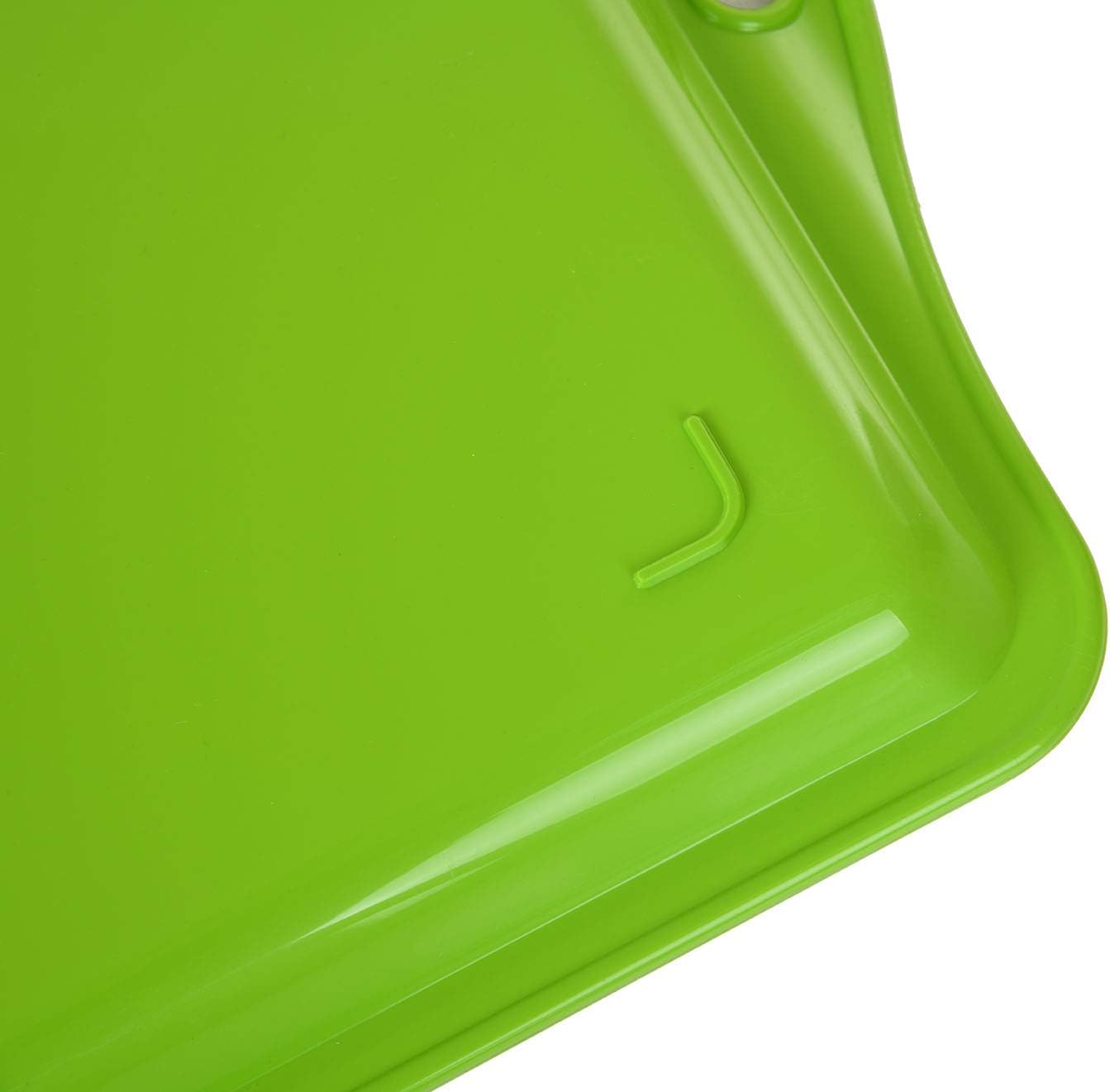 Mintra Home Durable Serving Tray (1pk, Green) - Platter with Handle 14 Inch 'Green' (Heavy Duty,Large Capacity Great for Kitchen, Wedding, Restaurant Indoor or Outdoor Picnic Camping