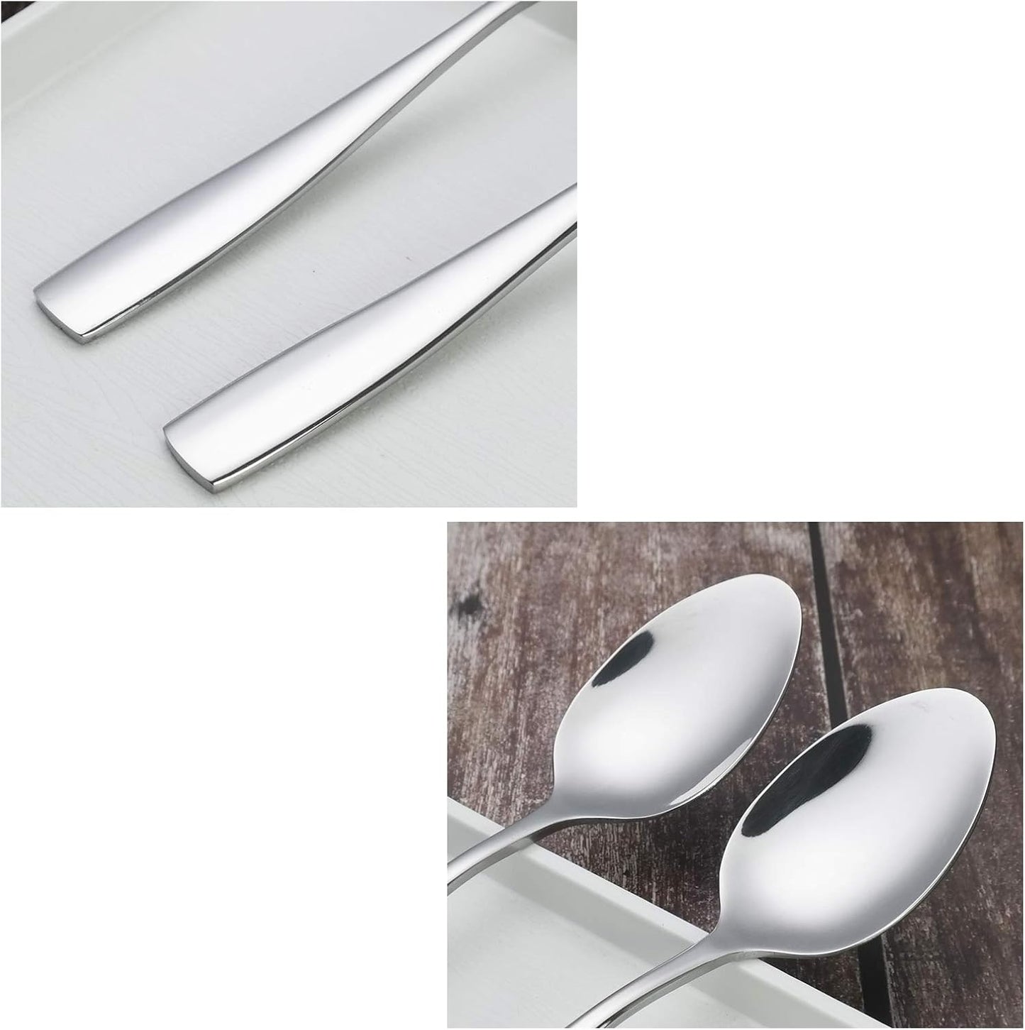 Asking 12-Piece Stainless Steel Kitchen Dinner Spoon, Cutlery Table Spoons