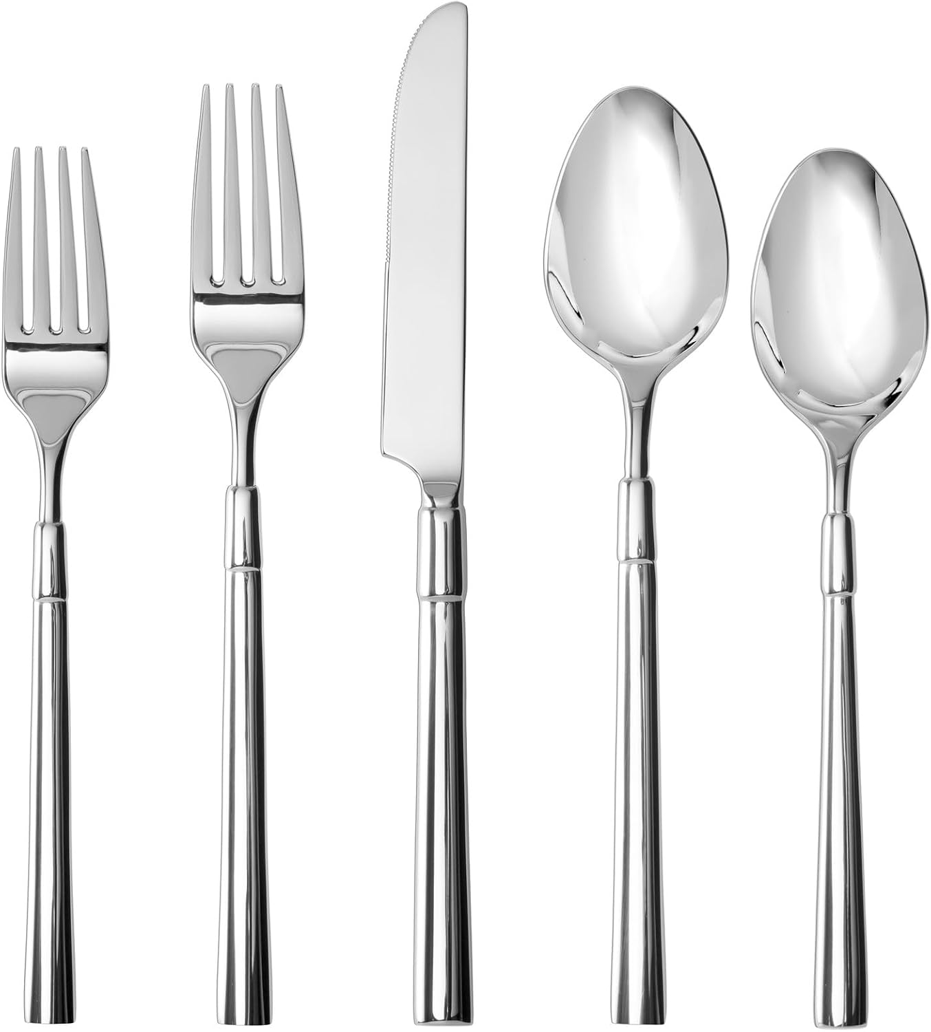 Fortessa Lloyd 18/10 Stainless Steel, 40 Piece Flatware Set (Service for 8), Silver