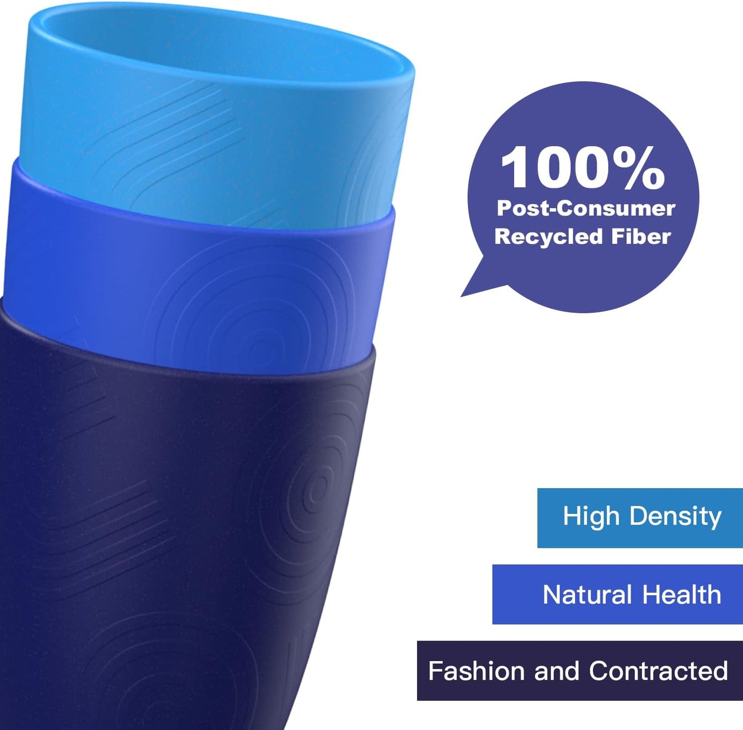 Homienly Glasses Drinking Set Premium Wheat Straw Cups Set of 6 Alternative to Plastic Cups Unbreakable Water Tumblers Reusable Cups for Kitchen Dishwasher Safe Water Glasses(12 OZ Blue Sky)
