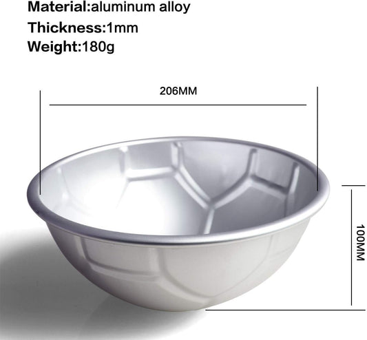 Big 8-inch Half Soccer Ball Football Shaped Birthday Cake Pan Bakeware Pastry Baking Cake Decorating Pan Mold