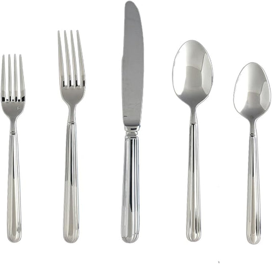 Fortessa Metropolitan 18/10 Stainless Steel Flatware 20 Piece Place Setting, Service for 4
