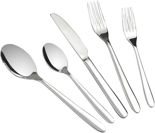Kekow 60-Piece Stainless Steel Flatware, Cutlery Set, Service for 12
