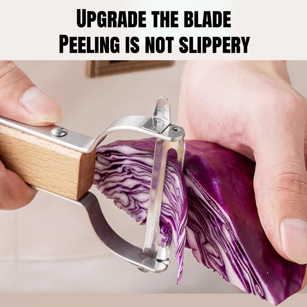 Vegetable Peeler for Kitchen, 304 stainless steel blade sharp, smooth peeling, good results