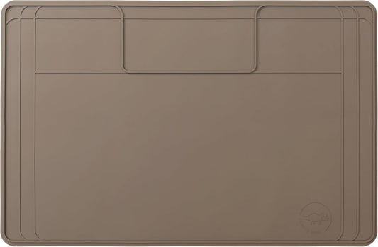 The Original Under Sink Mat - Silicone Waterproof mat, Adjustable, Easy to Clean, Kitchen cabinet liner, Disifenction Surface - 31" x 22" or smaller (Brown, 31" x 22")