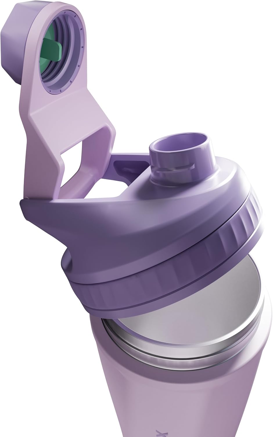 VOLTRX ChillMix Shaker Bottle Insulated Stainless Steel - USB C Rechargeable Electric Protein Shake Mixer, Shaker Cups for Protein Shakes and Meal Replacement, Dream Purple, 16 oz