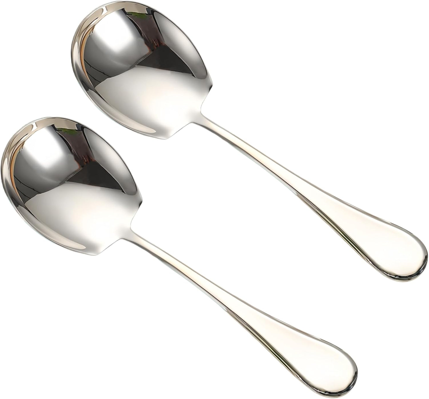 Small Serving Spoons,18/10 Stainless Steel Buffet & Banquet Style Serving Utensils (Set of 2)