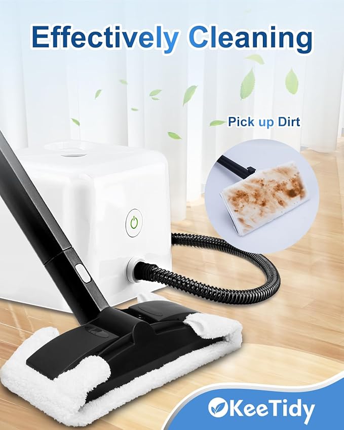 8 Pack Steam Cleaner Attachments Washable Microfiber Cloths Compatible with Dupray Neat Plus Steam Cleaners Accessories Steamer Cleaning Mop Pads, Large Rectangle Cloth