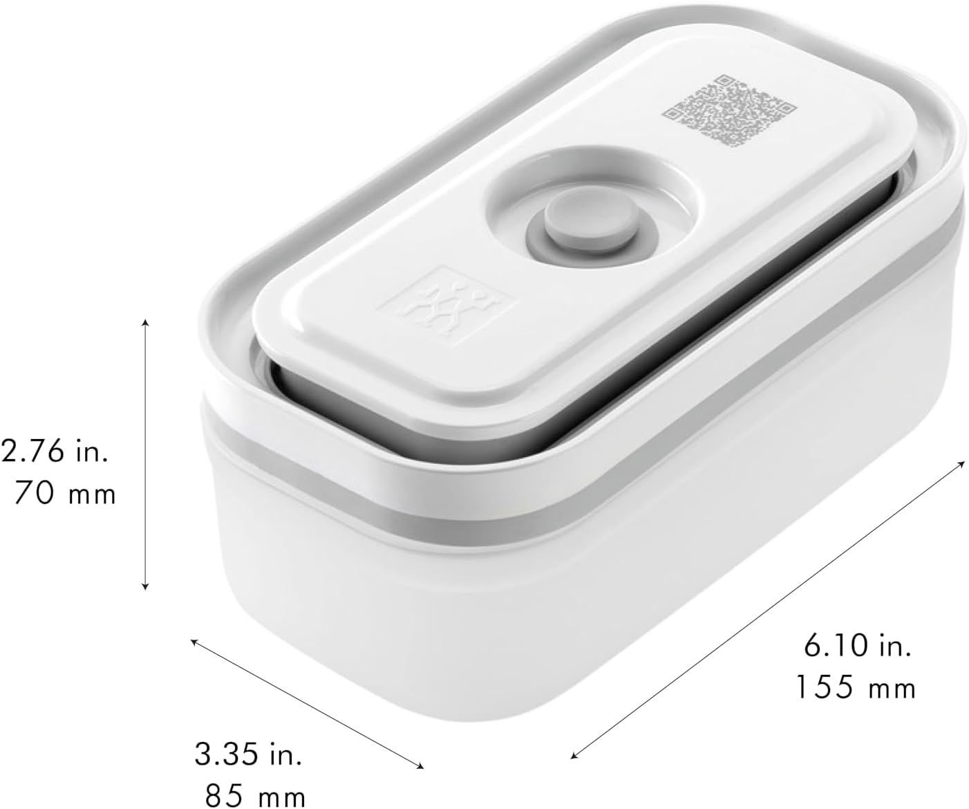ZWILLING Fresh & Save Plastic Airtight Food Storage Container, Meal Prep Container - Small