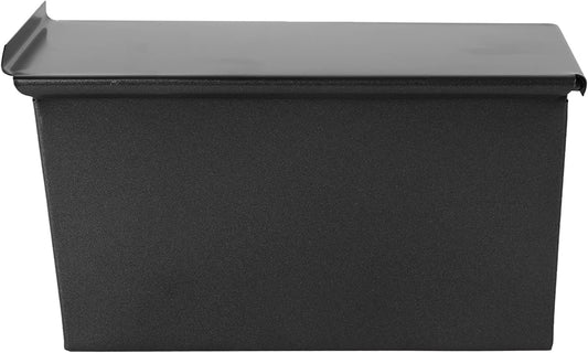 Luxshiny Stainless Steel Loaf Pan for Baking with Lid Pullman Bread Box Mold 0.55 Lb Dough Capacity Ideal for Homemade Bread and Toast