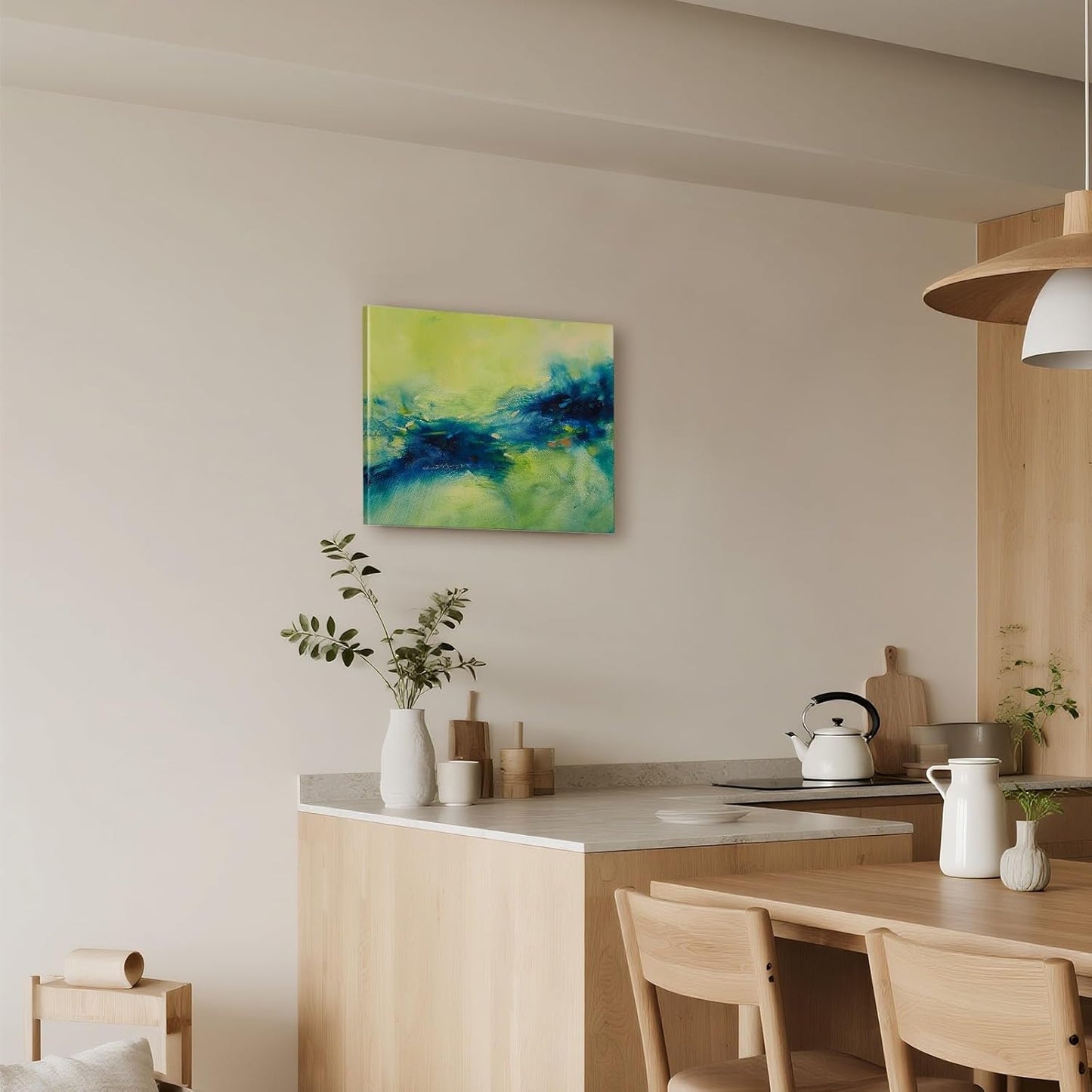 Gloliv Canvas Wall Art for Living Room – Abstract Wall Decor Painting, Artist-Authorized Reproduction Print – Modern Canvas Prints for Office, Bedroom, Bathroom & Kitchen Home Decor 16"X12"