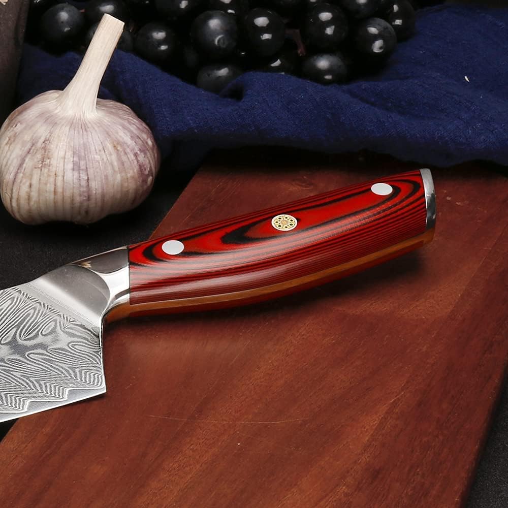 WILDMOK Damascus Chef Knife, 8 Inch Professional chef's knives, Japanese Ultra Sharp Kitchen Knife Full Tang G10 Handle, Japanese damascus knife Including Gift Box