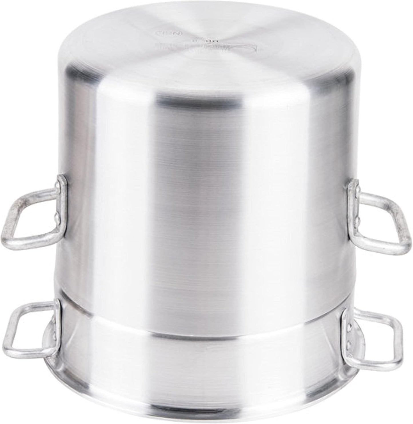 TrueCraftware- 8 Qt. Aluminum Double Boiler Pot with Cover – Heavy Gauge Steam Melting Pot Double Boiler for Chocolate Melting Fondue Candy Cheese Desserts and Specialty Sauces Mirror-Finish