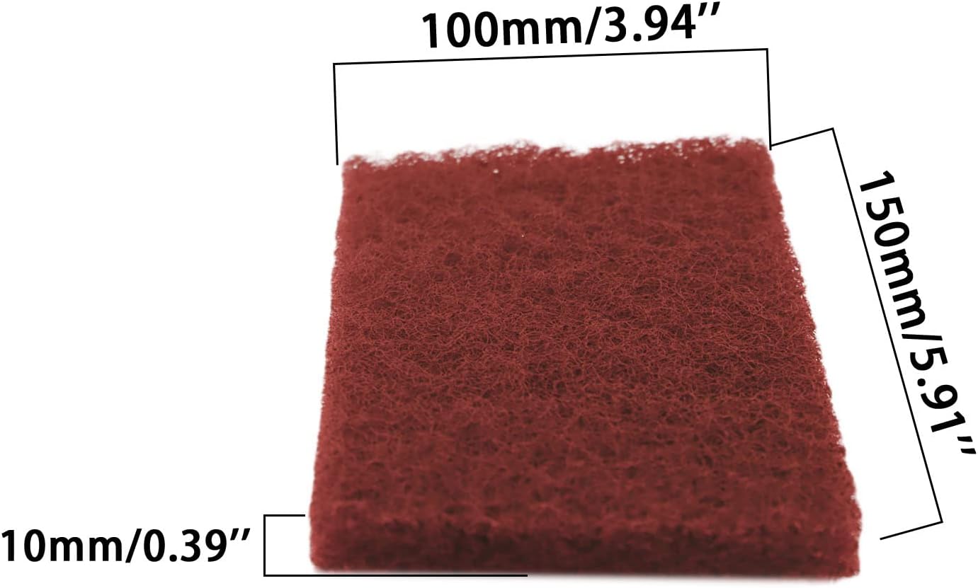 Heavy Duty Scour Pads, Non-Scratch Scrub Sponges, ULIFESTAR 5PCS Dish Scrubber Scouring Pads, Dual-Sided Reusable Household Scrub Pads for Dishes,Dish Cleaning Tool,Kitchen Scrubbers & Metal Grills