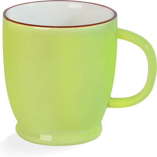 Green Coffee Cup, 16.5oz Coffee Mug Dishwasher Safe, Ceramic Tea Cup with Big Handle, Large Coffee Mug for Latte, Cappuccino, Hot Cocoa, Milk, Juice