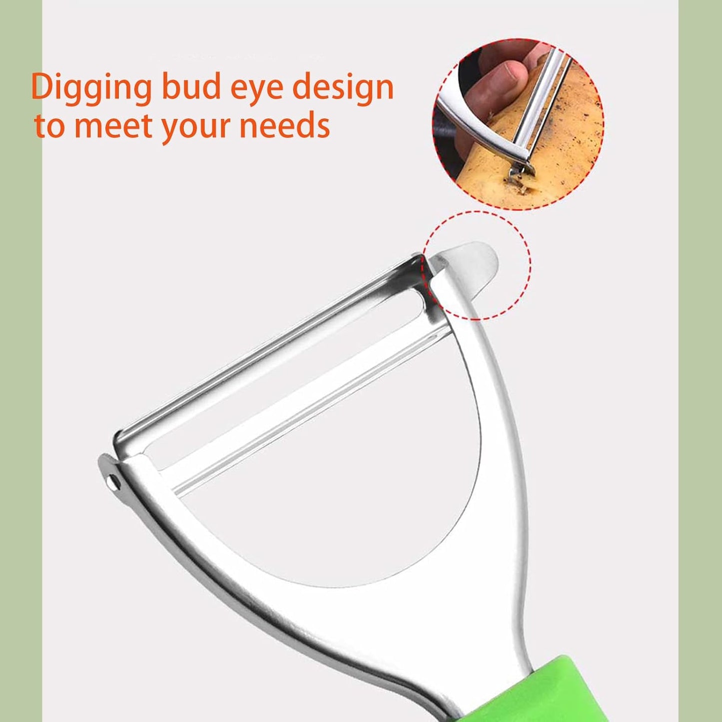 Vegetable peeler, kitchen stainless steel 2-piece set, equipped with ultra sharp stainless steel blades and comfortable grip, potato peeler, carrot peeler, apple peeler, kitchen peeler