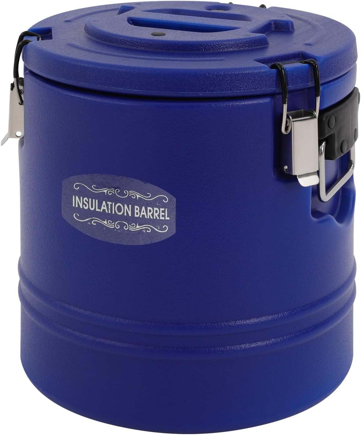 DYNAMI Large Insulated Food Container, Portable Commercial Food Warmer Insulated Soup Container Cold Hot Box for Catering,Stainless Steel Inner Liner, Sealed and Leak-proof (Blue, 4 Gal)