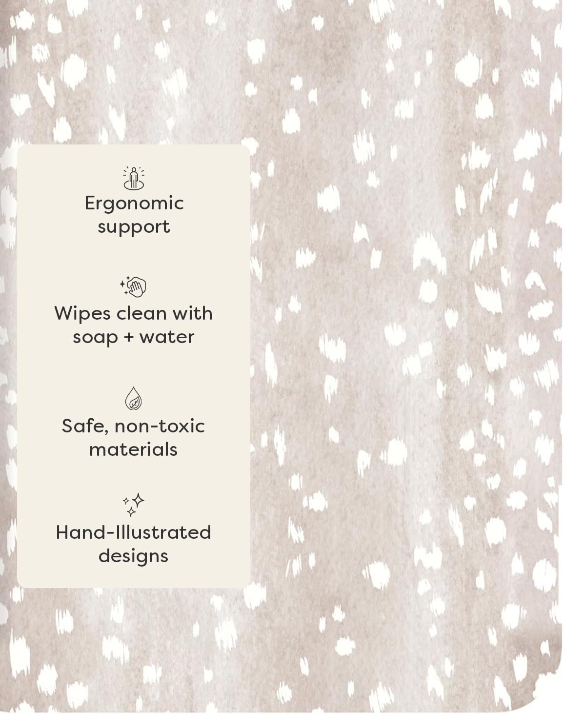 House of Noa Nama Standing Mat – Anti-Fatigue Cushioned Kitchen Mats for Floor | Ergonomic Bounce-Back Foam Kitchen Mats | Anti-Fatigue Mats for Kitchen & Standing | Fawn Brown | 30" x 72"