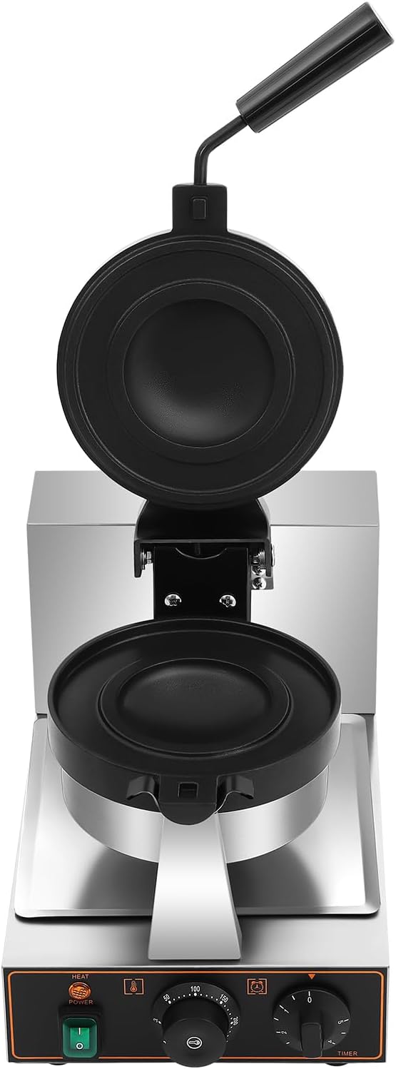 1000W Electric Burger Waffle Maker,Non-Stick Pans Hamburger Panini Press Baking Machine Sandwich Burger Press Breakfast & Ice Cream Waffle Baker for Home Kitchen 50~300℃ Temp Control