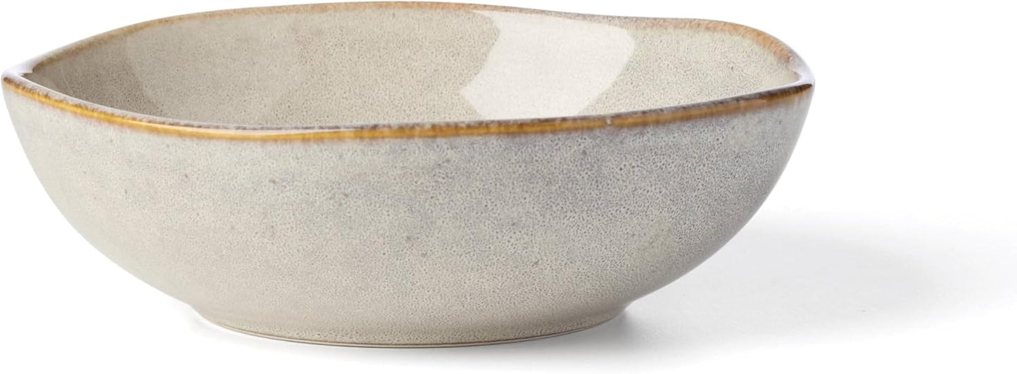 Oneida 897208 Organic Shades 12-Piece Dinnerware Set, Oatmeal