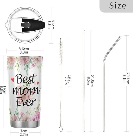 JUDIAN Mom Gifts - 20oz Tumbler Coffee Travel Mug for Mother's Day, Birthday from Daughter Son - Gifts for Women