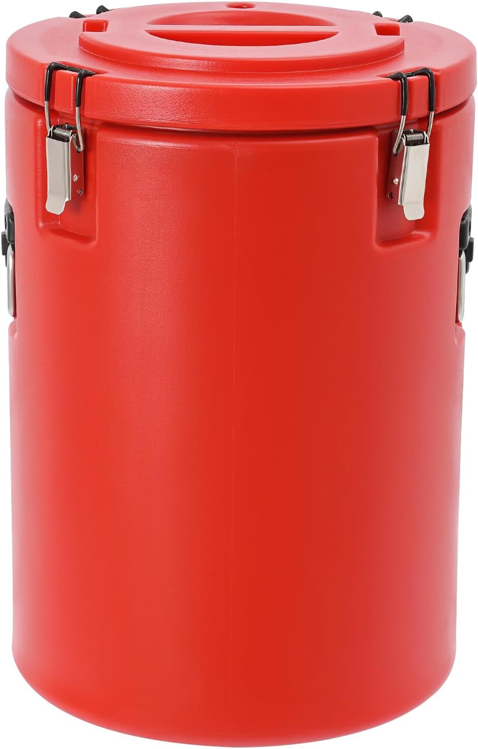 DYNAMI Large Insulated Food Container, Portable Commercial Food Warmer Insulated Soup Container Cold Hot Box for Catering,Stainless Steel Inner Liner, Sealed and Leak-proof (Red, 9.3 Gal)