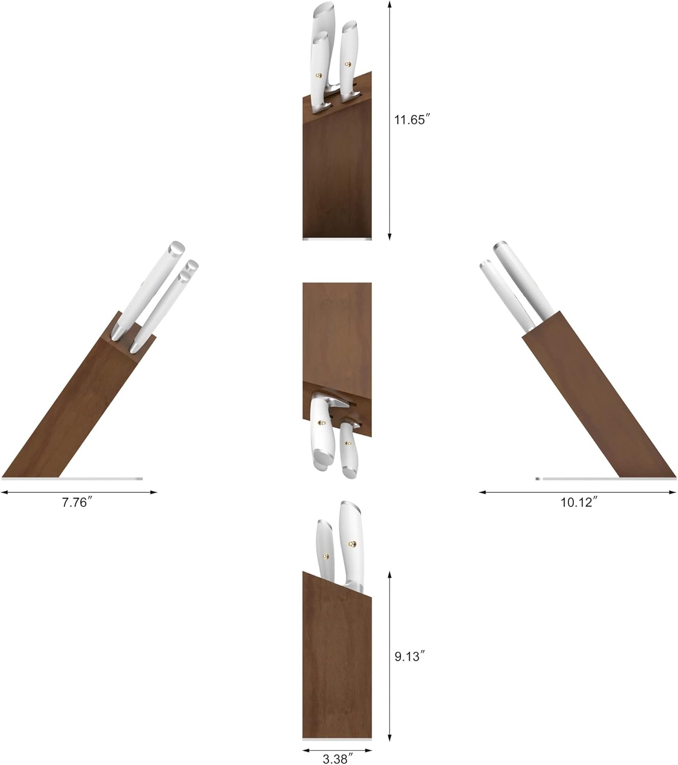 Cangshan L1 Series 4-Piece HUA Knife Block Set, Forged German Steel, White, 1026986