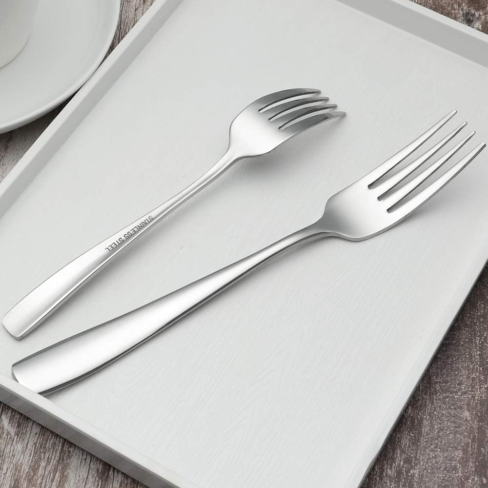 Asking 40-Piece Cutlery Set, Flatware Stainless Steel, Service for 8,