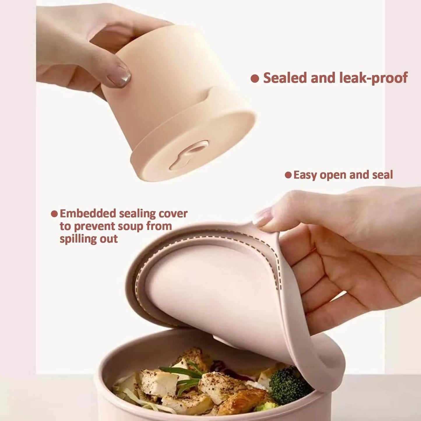 4 Pack 8.5 oz Silicone Food Storage Containers with Lids, 1-Cup Reusable Snack Fruits Containers Cups, Leak Proof Soup Freezer Molds Small Lunch Box BPA Free for Kids Baby Daycare School Travel